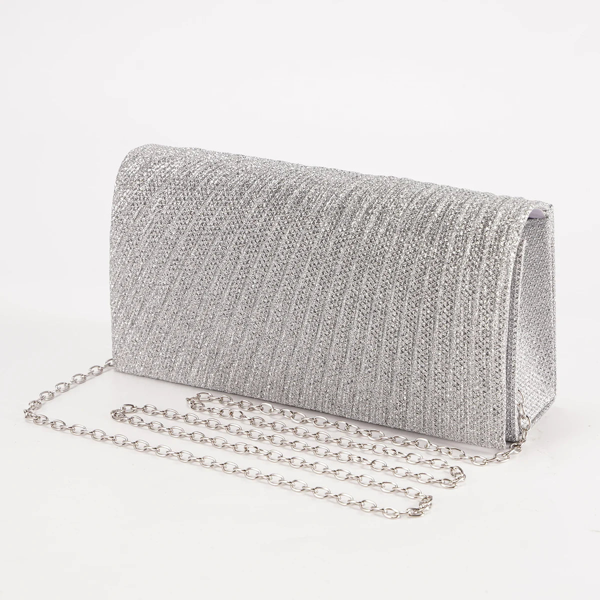 Luxury Glitter Evening Clutch Bag – Elegant Chain Shoulder Bag for Women