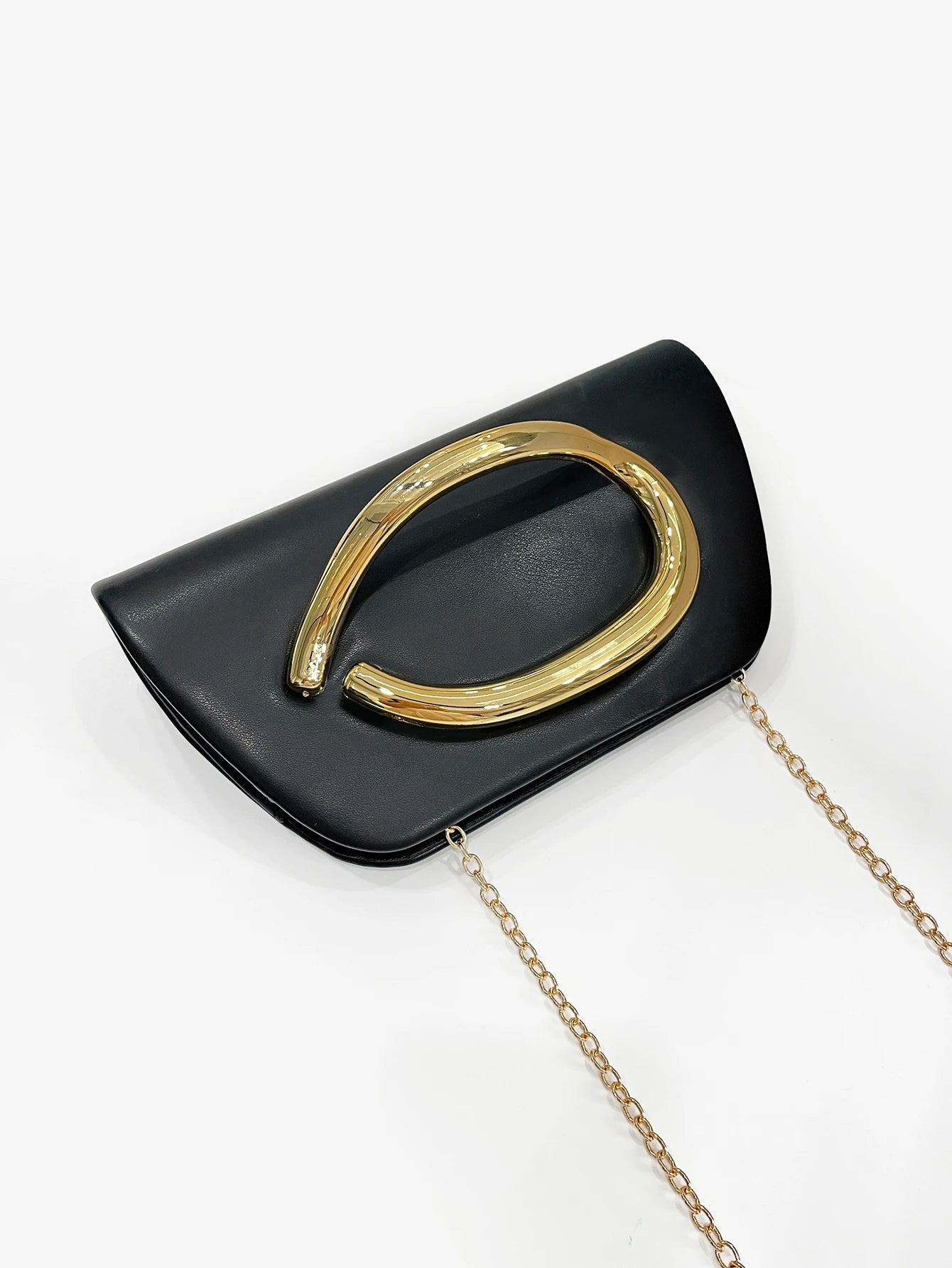 Multiva Elegant Gold Chain Box Clutch | Luxury Evening Shoulder Bag