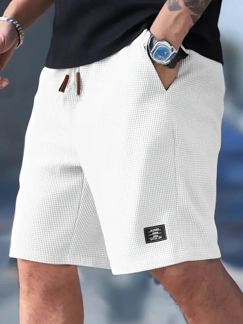 Men's Waffle Shorts – Quick Dry Casual Summer Shorts | Streetwear Beach Style