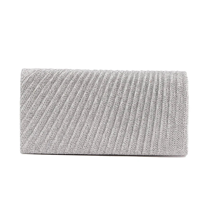 Luxury Glitter Evening Clutch Bag – Elegant Chain Shoulder Bag for Women