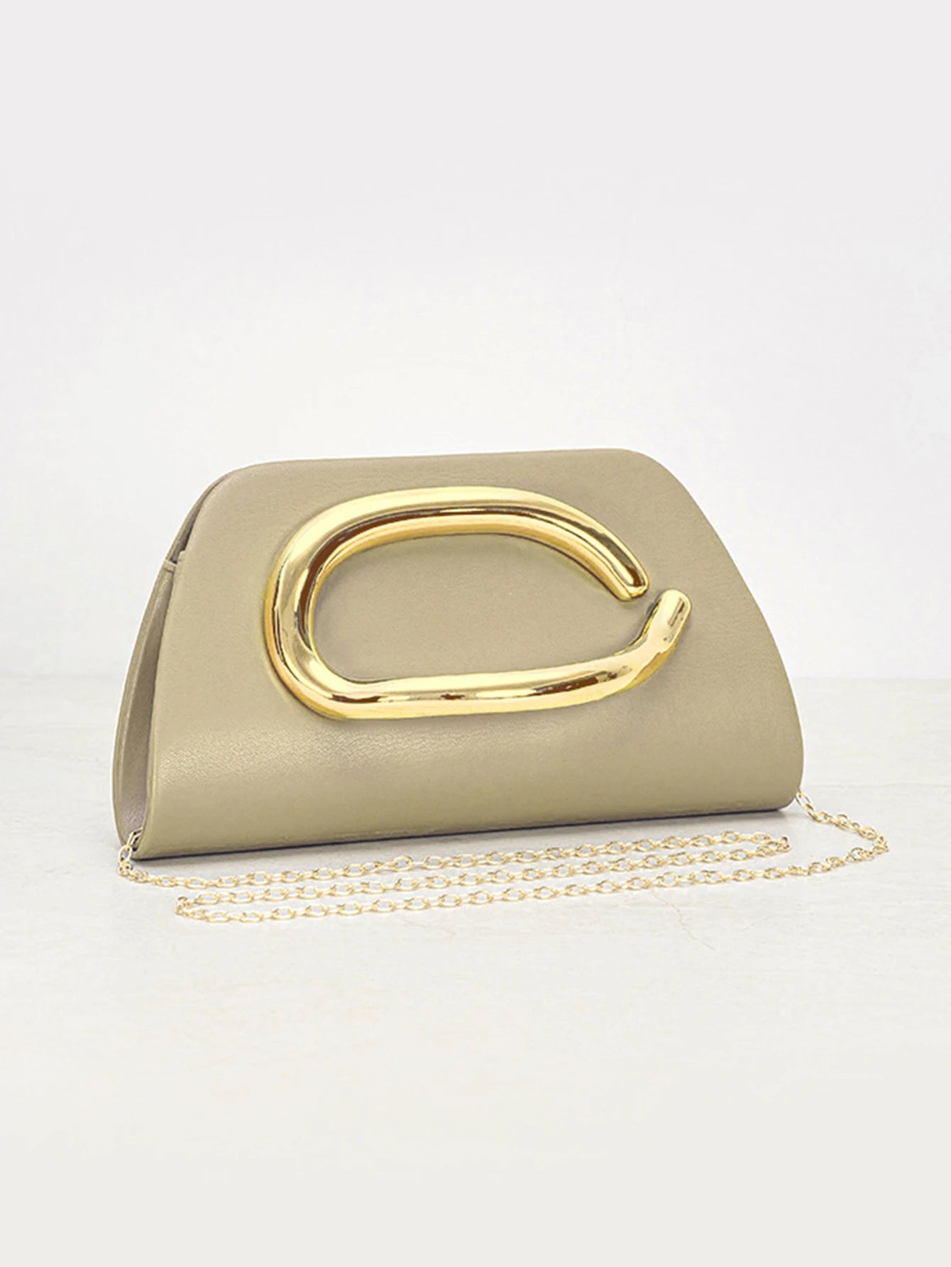 Multiva Elegant Gold Chain Box Clutch | Luxury Evening Shoulder Bag