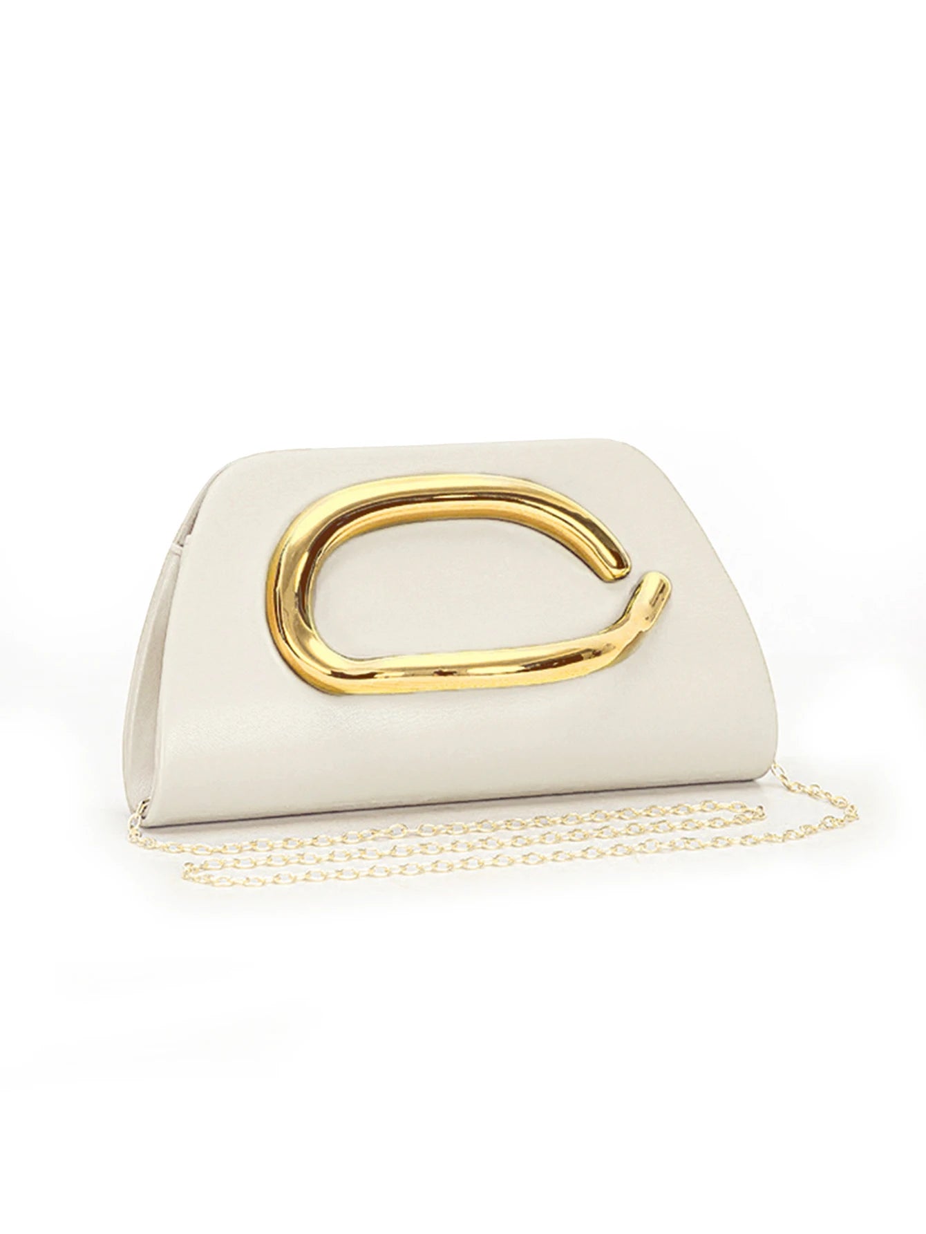 Multiva Elegant Gold Chain Box Clutch | Luxury Evening Shoulder Bag