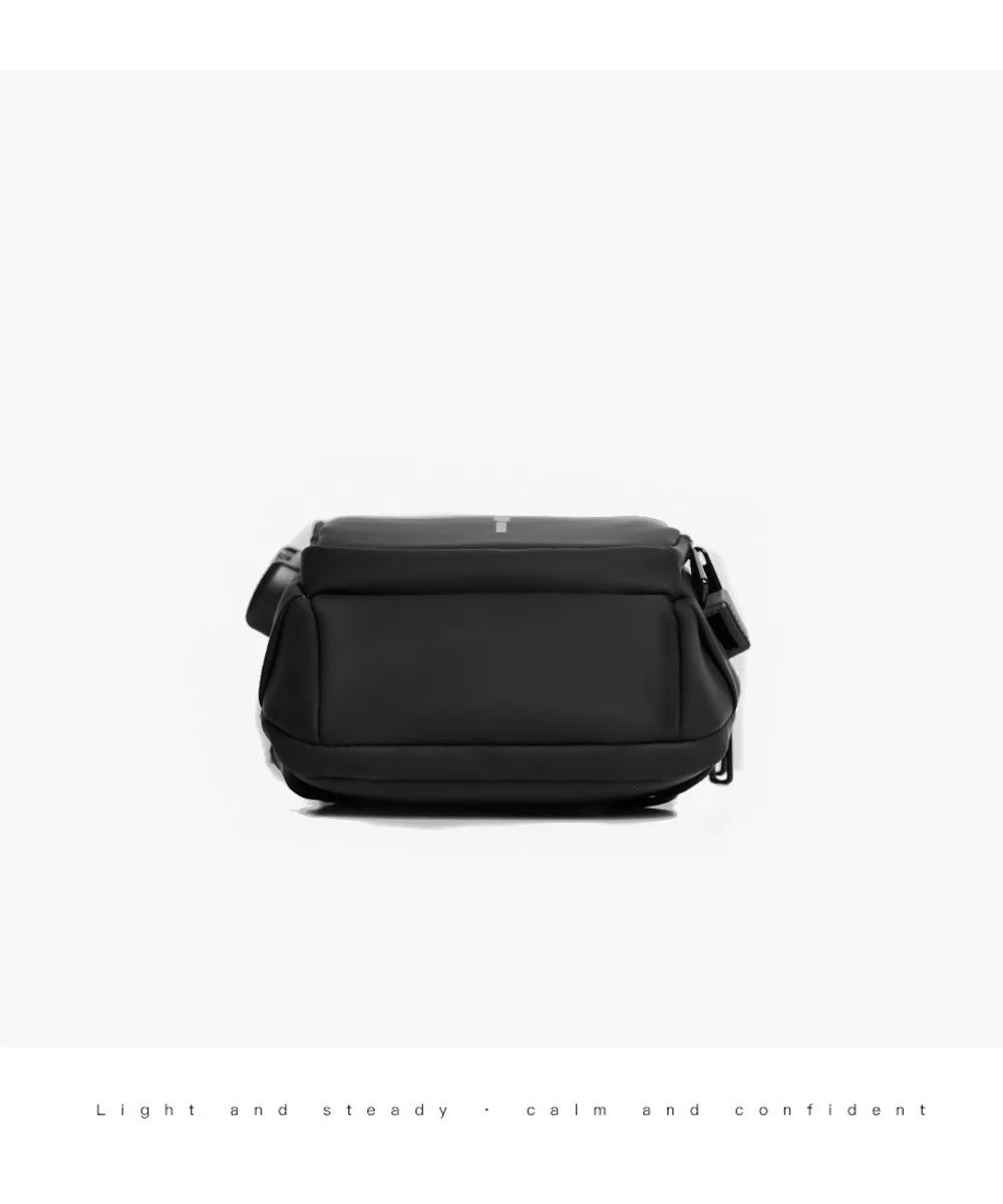 Men's Anti-Theft Sling Bag with USB Charging Port – Waterproof Crossbody Chest Backpack
