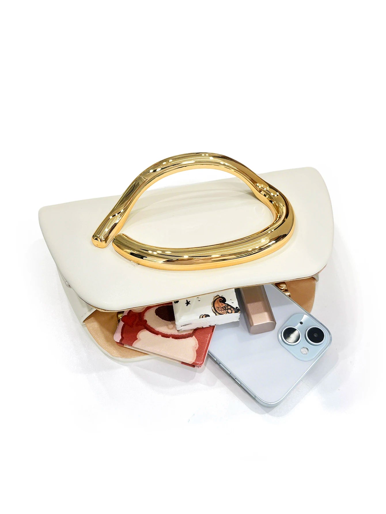 Multiva Elegant Gold Chain Box Clutch | Luxury Evening Shoulder Bag