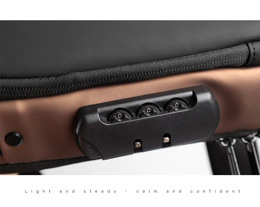 Men's Anti-Theft Sling Bag with USB Charging Port – Waterproof Crossbody Chest Backpack