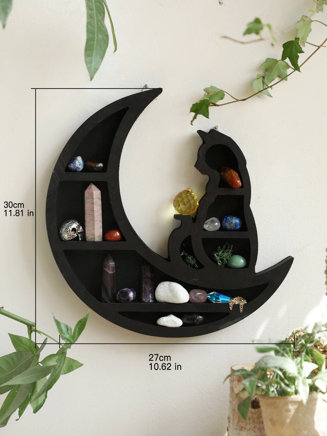 Modern Wooden Floating Wall Shelf – Minimalist Home Decor Display Shelf